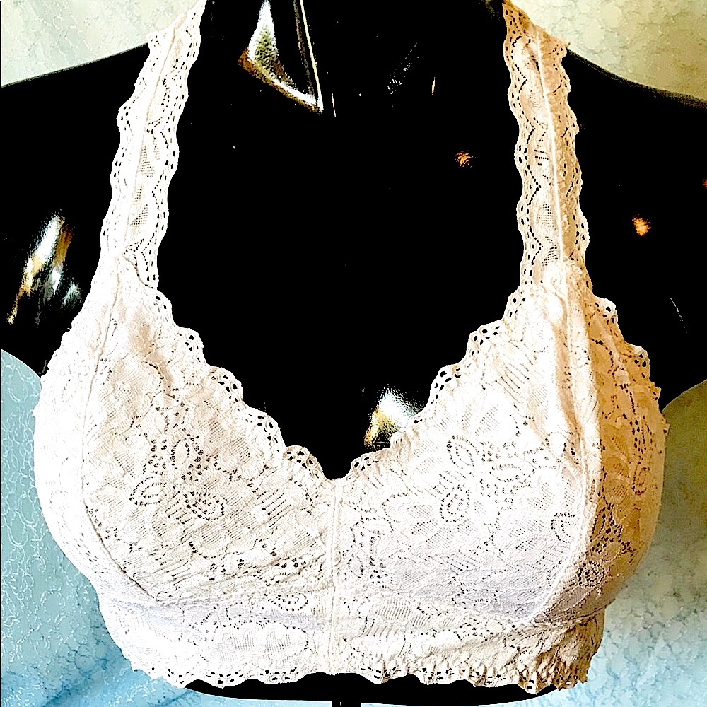 Felina White Lace bralette C2844B  Size Med